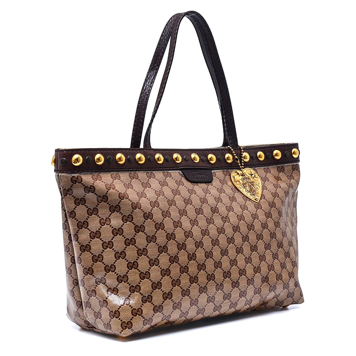 Gucci - Brown GG Crystal Babouska Shopper Tote Bag  